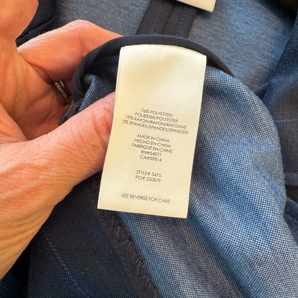 CAbi I 5475 Dark Blue Checkered Blazer - Picture 11 of 11